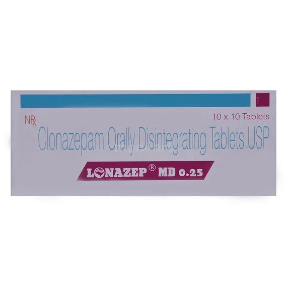 lonazep md 0.25mg tablet 10's
